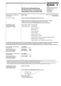 EU-Konformitätserklärung - Portavo 907 Multi