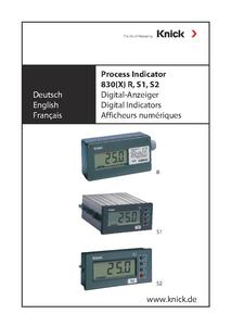 Manual - Process Indicator 830 S2