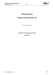 Manual - MemoRail Modbus A 1405 N