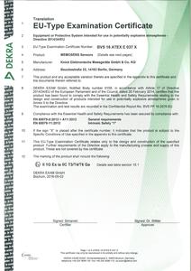 EU-Type-Examination Certificate - SE 557