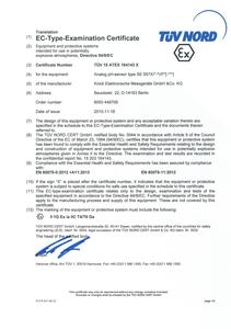 EC-Type-Examination Certificate - SE 557