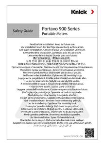 Safety Guide - Portavo 908 Multi