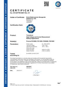 Certificate / Approval - ProLine P 52000 VPD