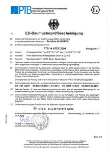 EU-Type-Examination Certificate - SE 558