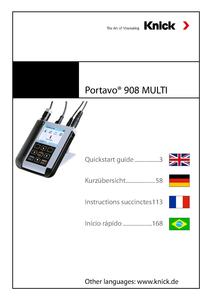 Quickstart Guide - Portavo 908 Multi