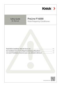 SIL Safety Manual - ProLine P 16000