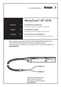 Instruções de Instalação - MemoTrans