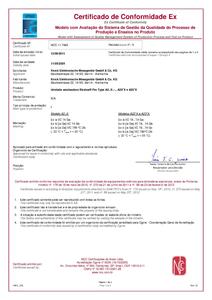 Ex Certificate of Conformity - Stratos Pro