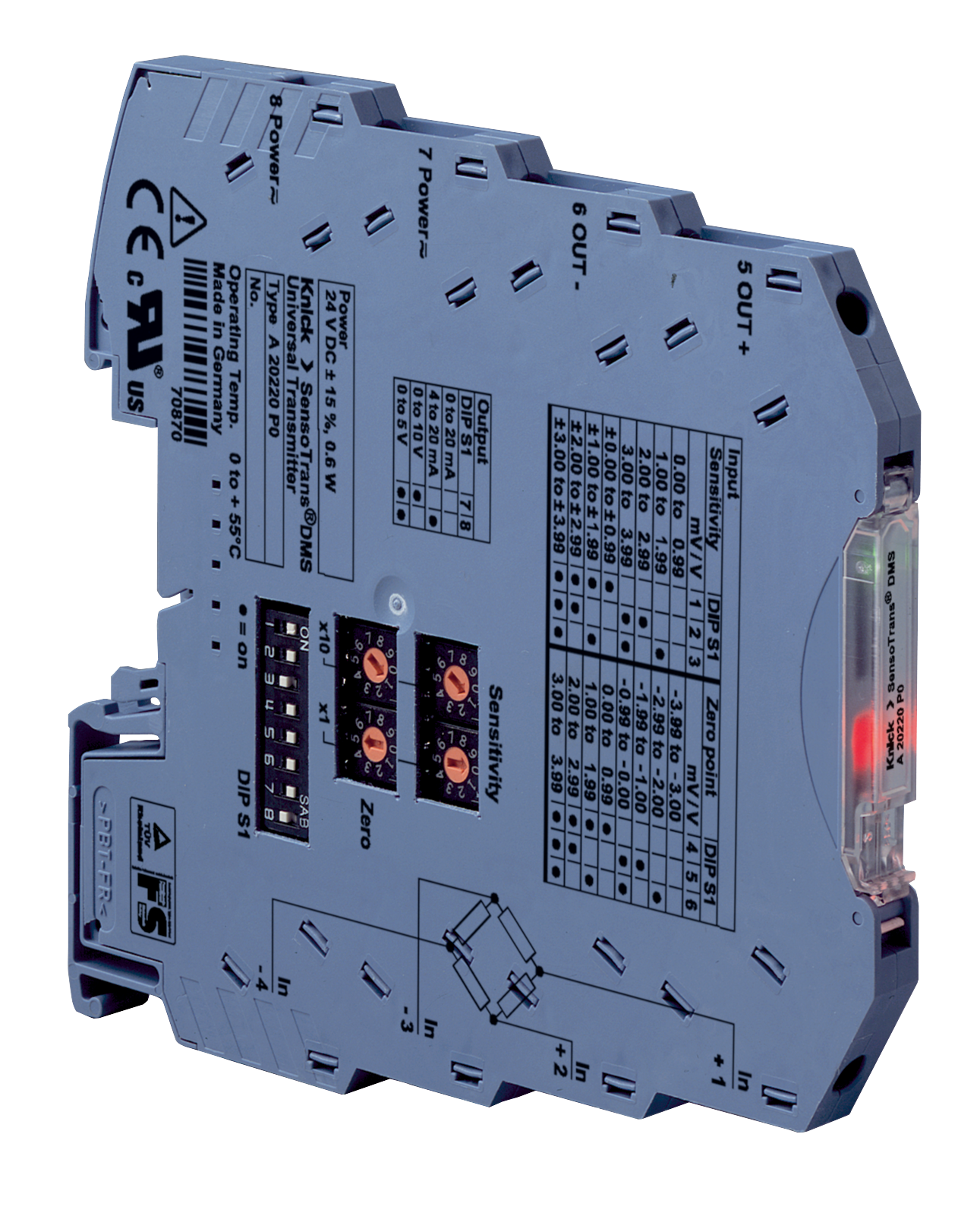 A20220 Transductor DMS | Carcasa de 6 mm compacta A20220 Transductor DMS | Carcasa de 6 mm compacta