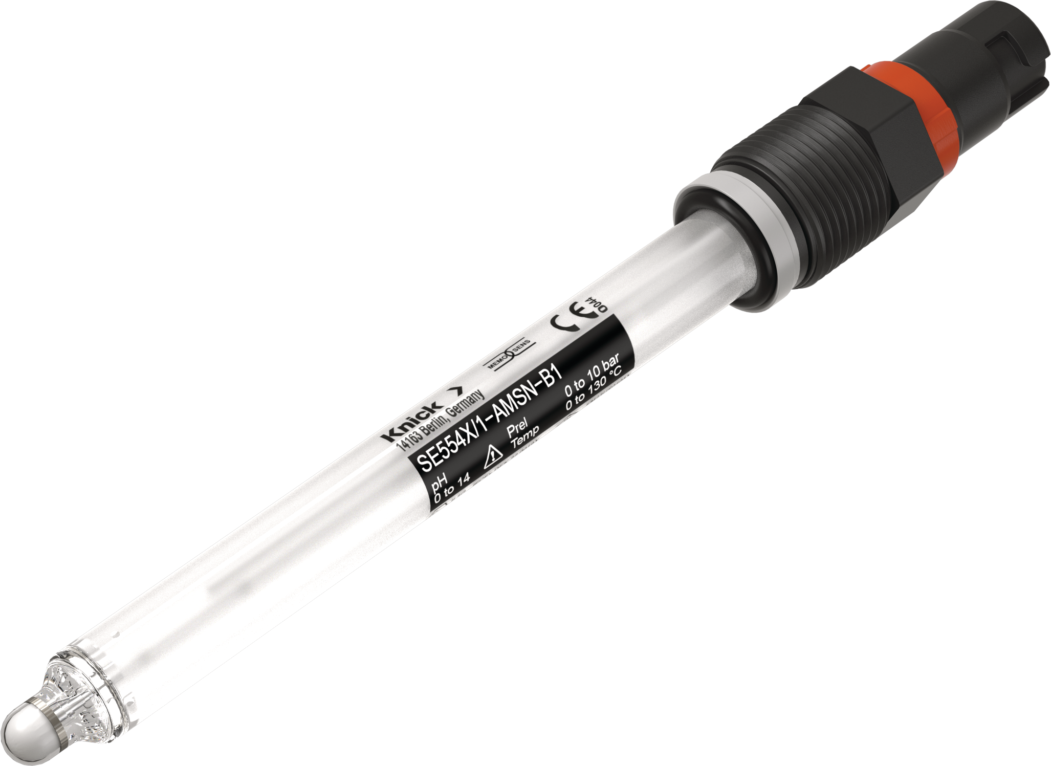 Glass electrode for pH/ORP measurement SE554X/*-AMSN-B1 with Memosens