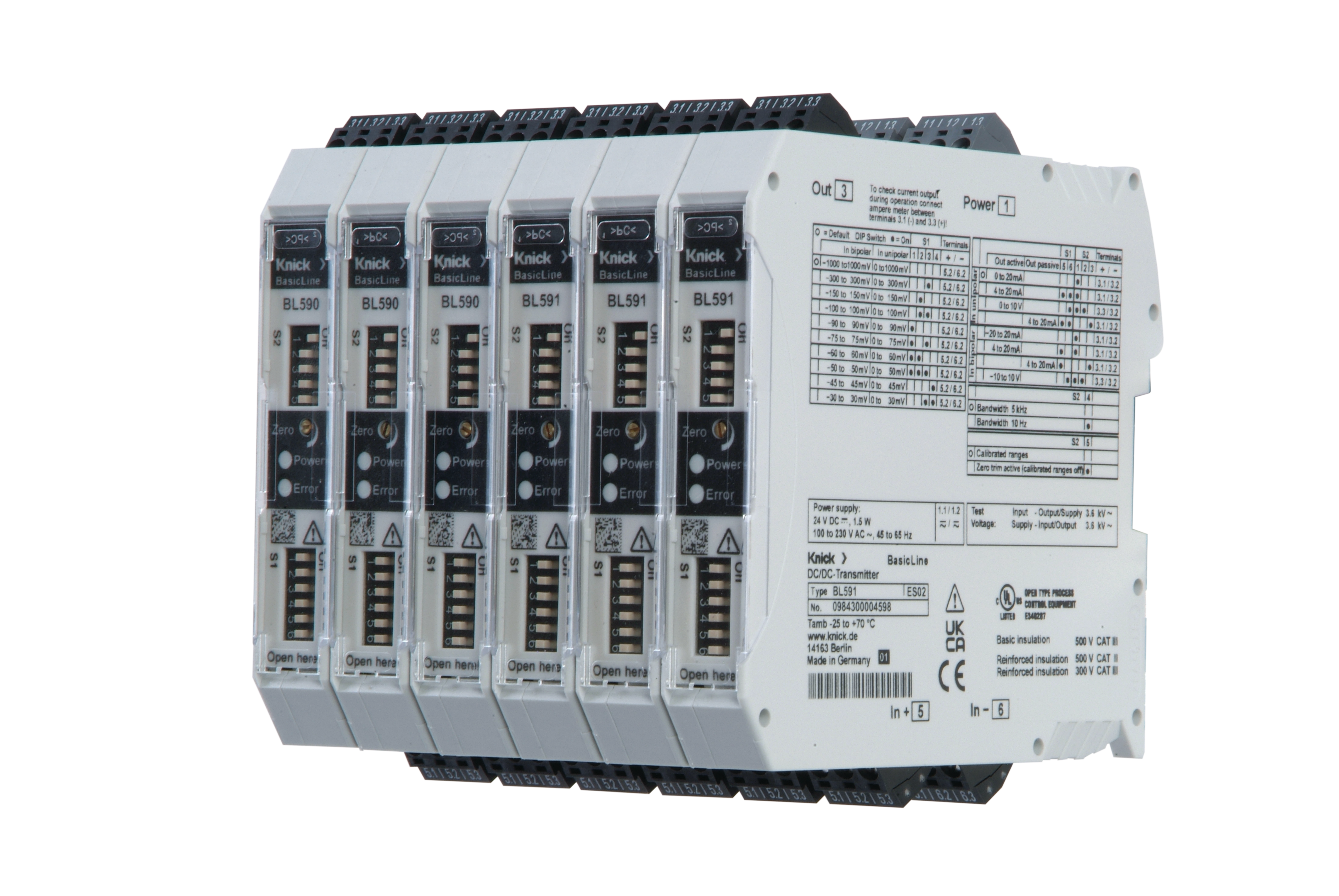 BL590 Amplificatore di isolamento universale / Trasmettitore tensione di shunt | Commutabile in modo calibrato | Ottimizzazione dei costi