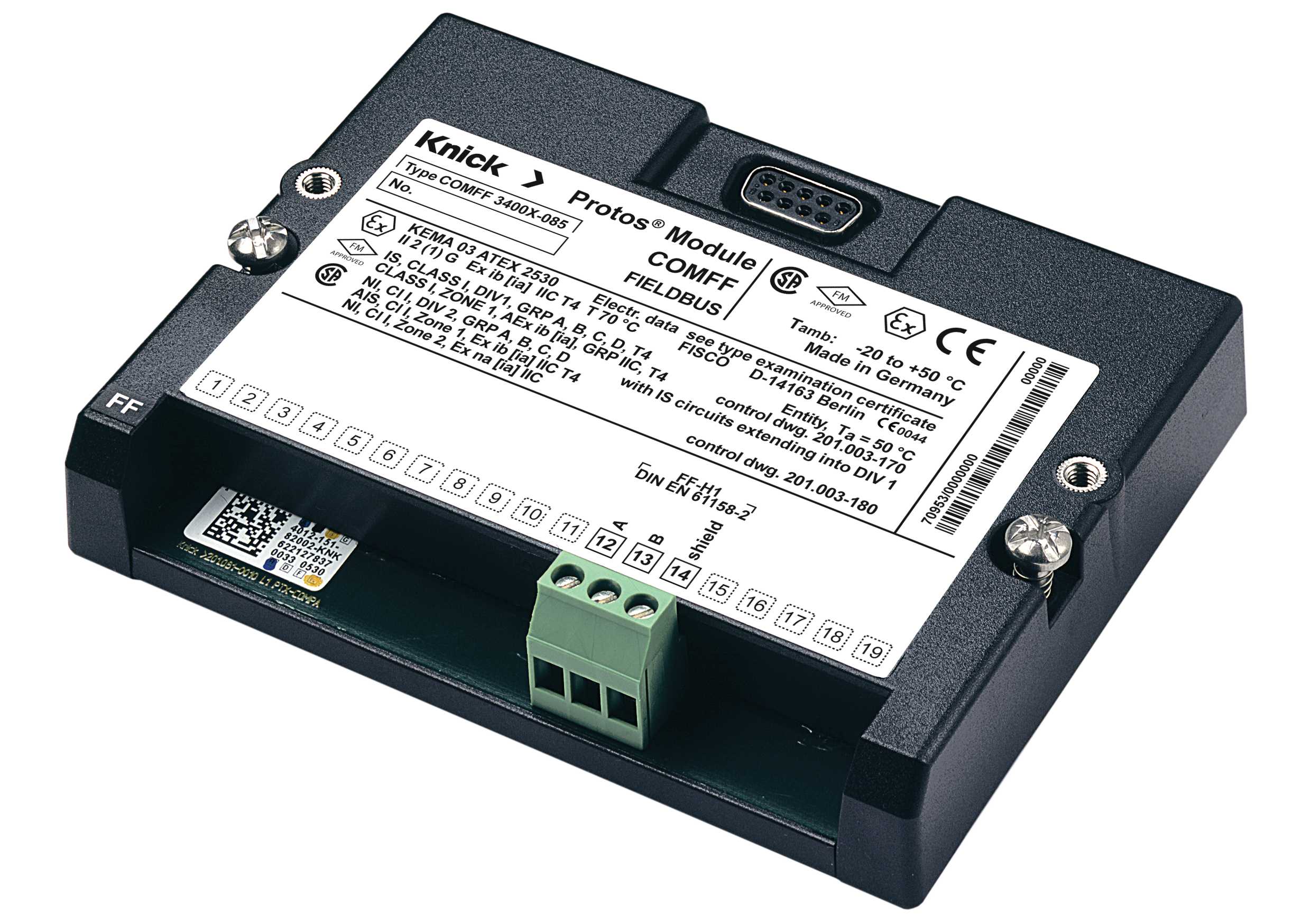 COMFF 3400-085 通信模块 | 用于 Protos | Foundation Fieldbus COMFF 3400-085 通信模块 | 用于 Protos | Foundation Fieldbus