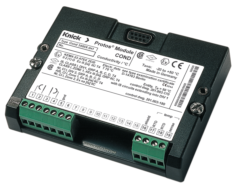 COND 3400-041 전도도 측정용 모듈| 프로토스용 | 아날로그 2-전극 또는 4-전극 센서