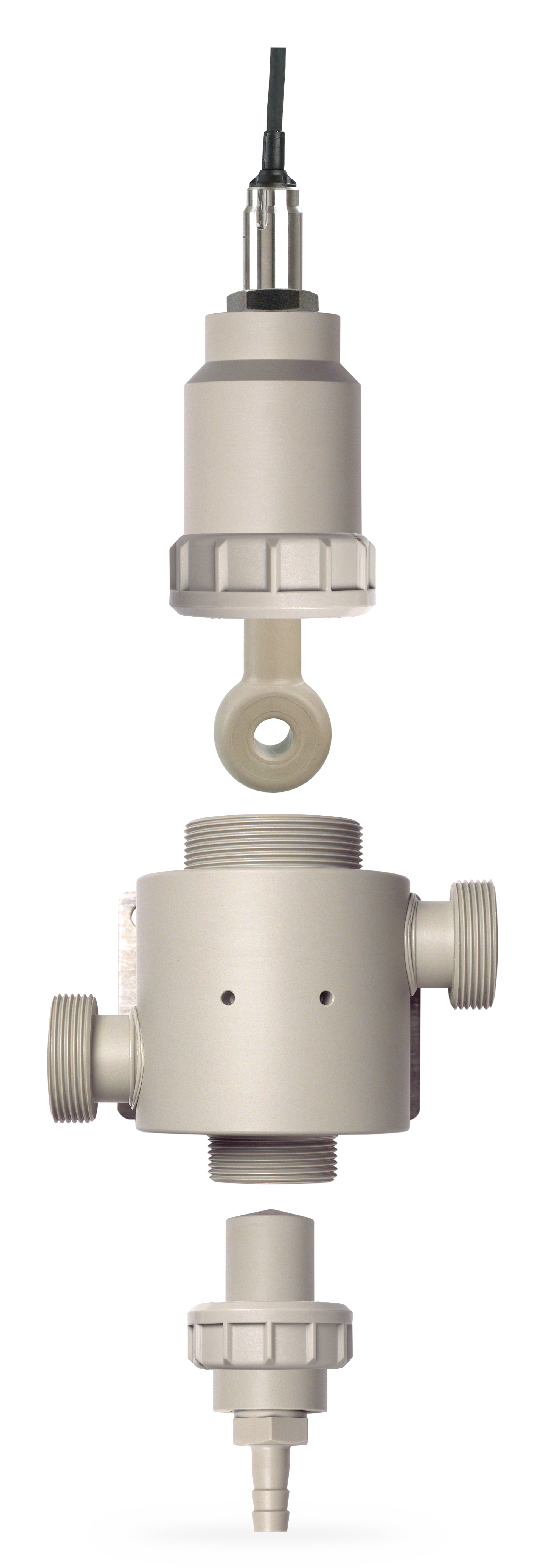 ARF215 Flow-Through Fitting | Modular | PP-H or PVDF | Up to three sensors ARF215 Flow-Through Fitting | Modular | PP-H or PVDF | Up to three sensors