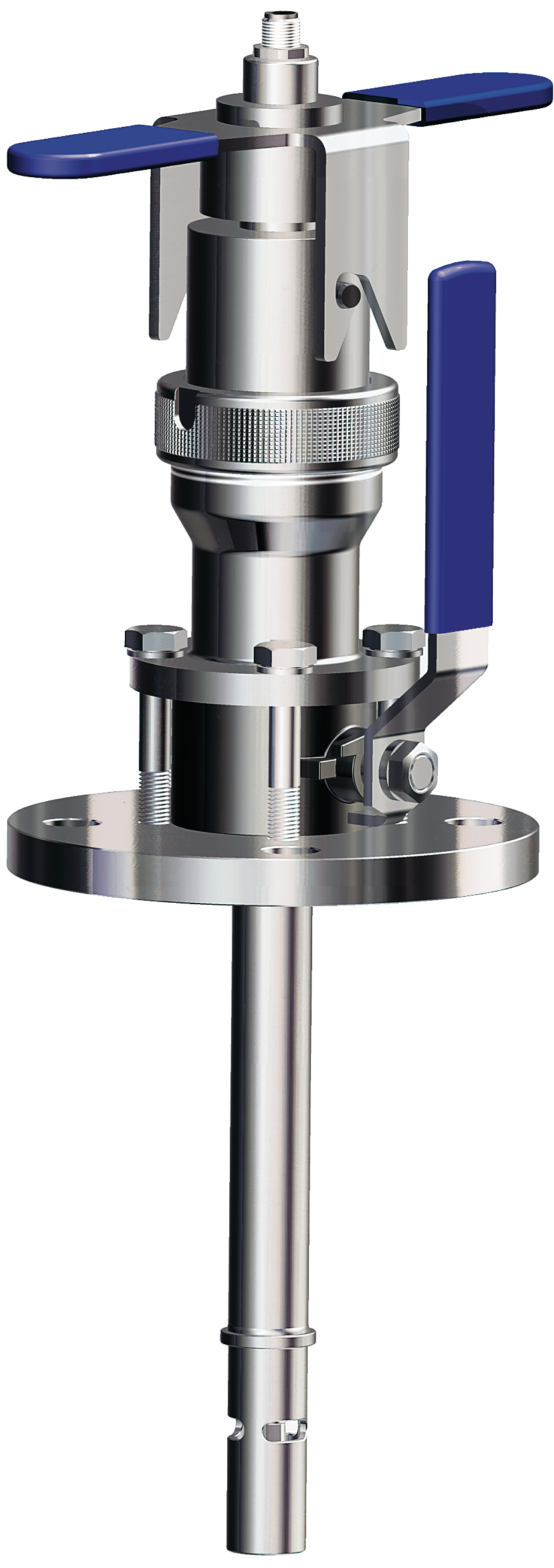 WA125 Ball-Valve Retractable Fitting | Stainless Steel | With integrated 2-electrode conductivity sensor (SE 605) | Large immersion depth WA125 Ball-Valve Retractable Fitting | Stainless Steel | With integrated 2-electrode conductivity sensor (SE 605) | Large immersion depth