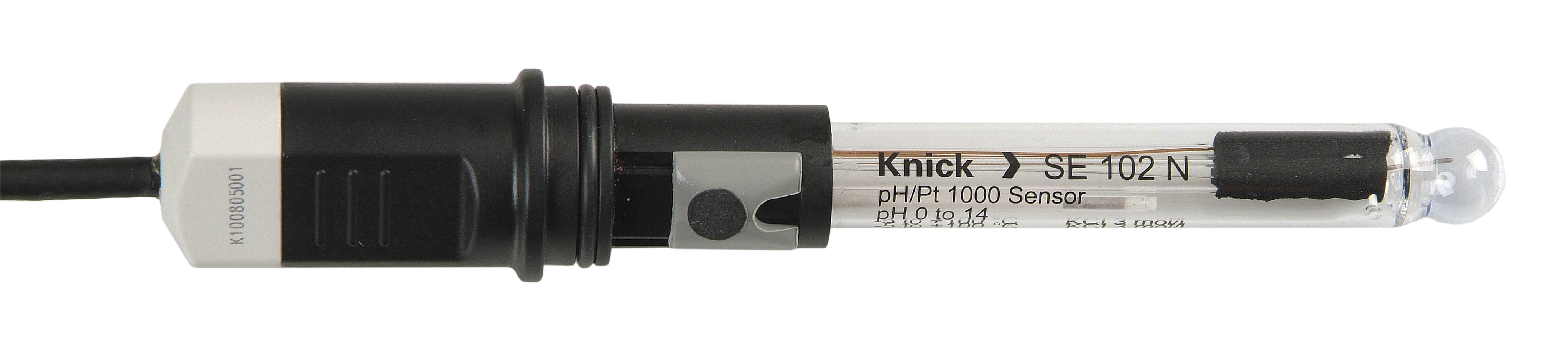 SE102N pH 传感器 | 110 mm | 玻璃杆 | 适用于精密测量和化学应用