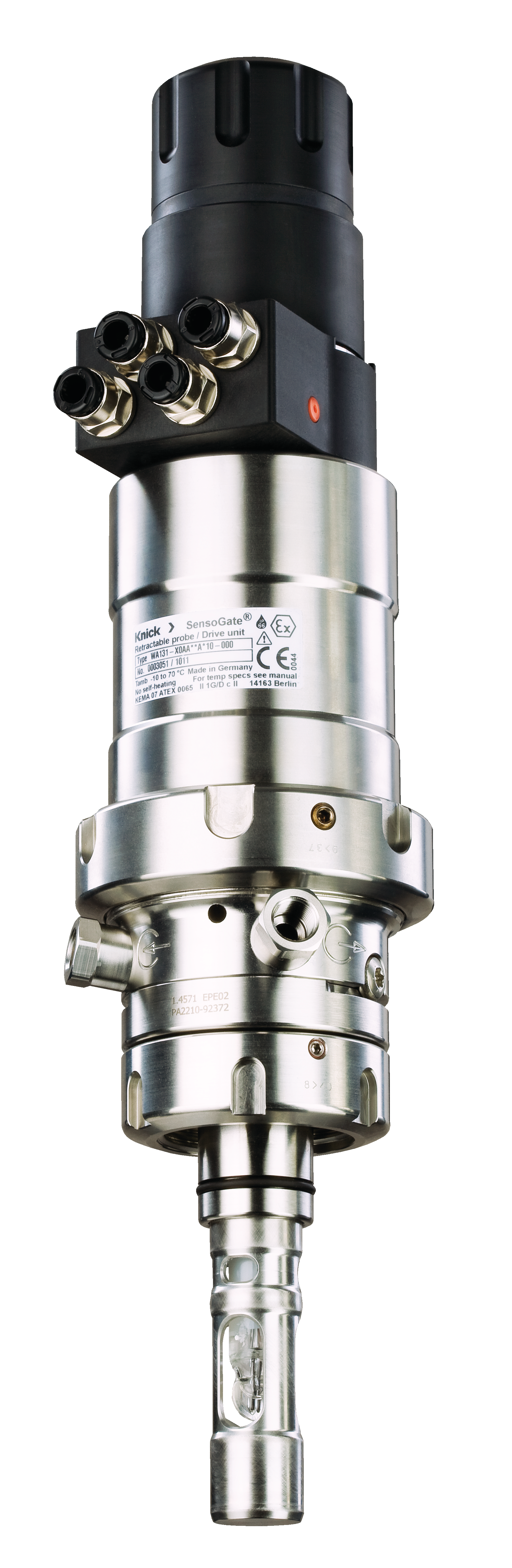 Portasondas retráctil SensoGate WA131 | Modular | Neumático | Para controladores sencillos y comerciales