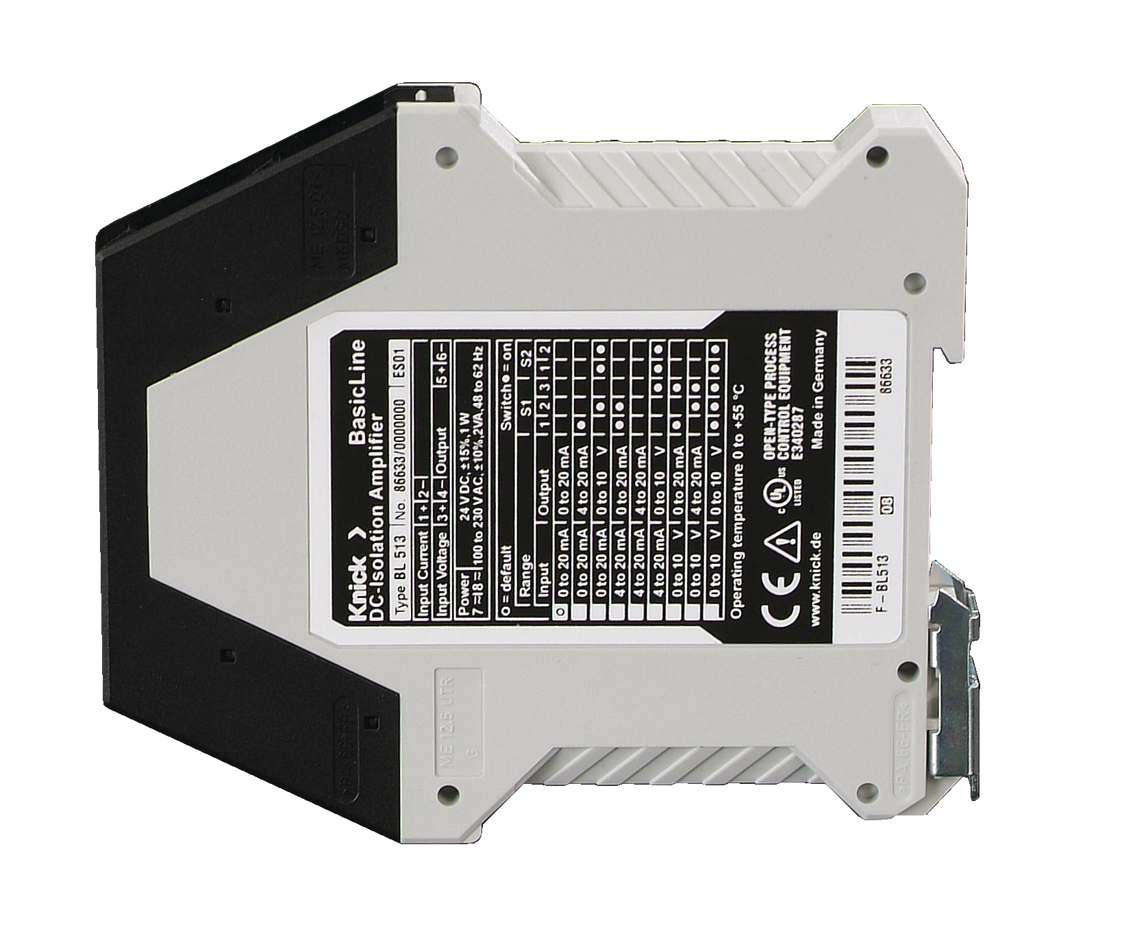 BL513 Amplificatore di isolamento del segnale standard | Commutabile in modo calibrato | Ottimizzazione dei costi
