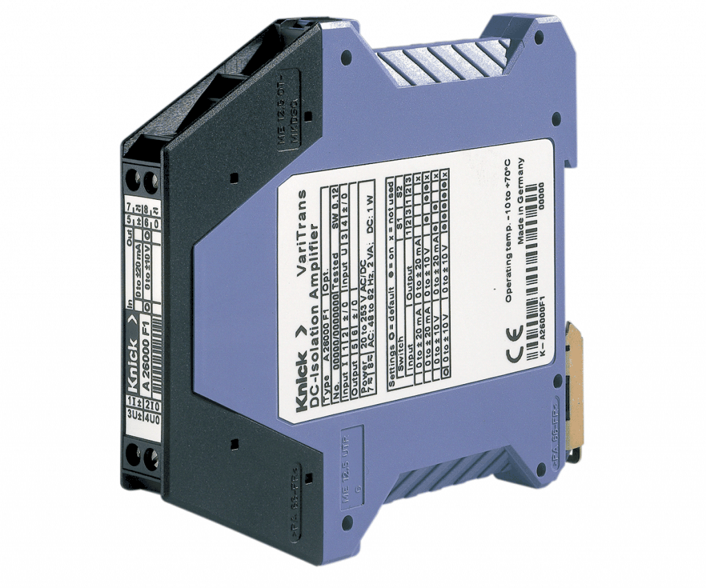 A26000 Isolated Signal Conditioner for Bipolar Standard Signals | Calibrated and Switchable | High Insulation | Broad-range Power Supply