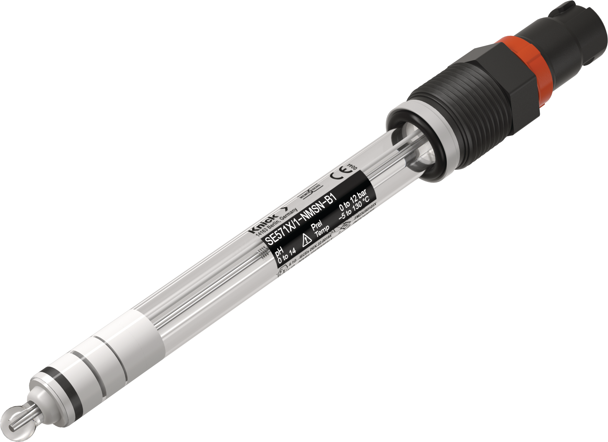 Glass electrode for pH measurement SE571X/*-NMSN-B1 with Memosens