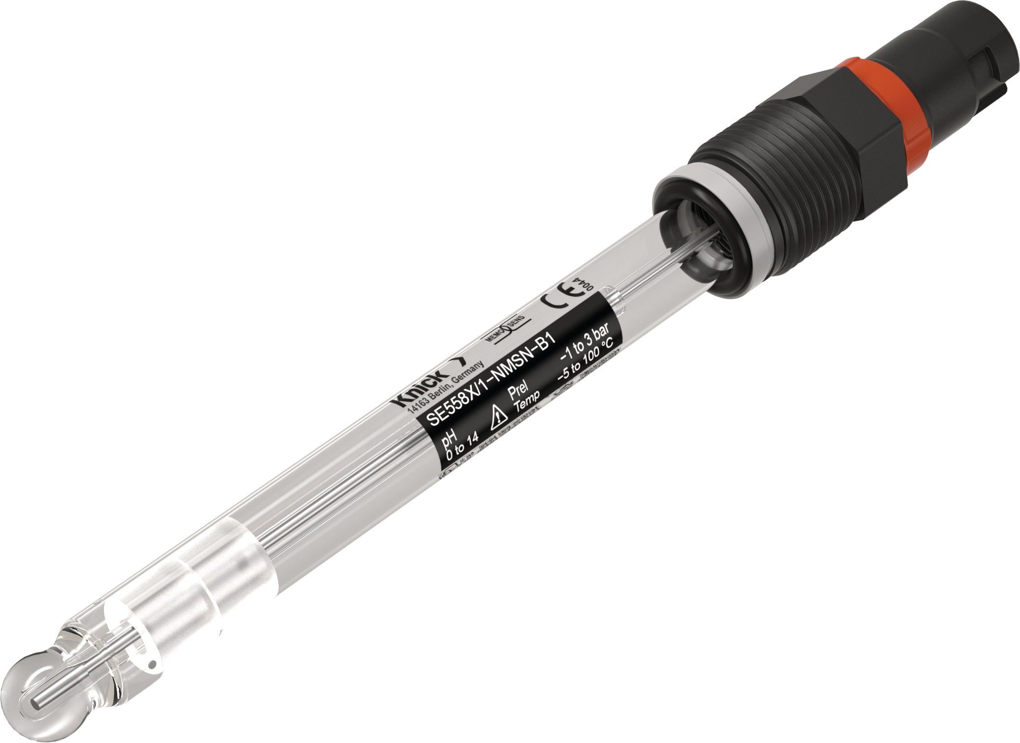 SE558 pH 传感器 | Memosens | 120 mm | 防爆 | 适用于超纯水、水和工艺化学 Glass electrode for pH measurement SE558X/*-NMSN-B1 with Memosens