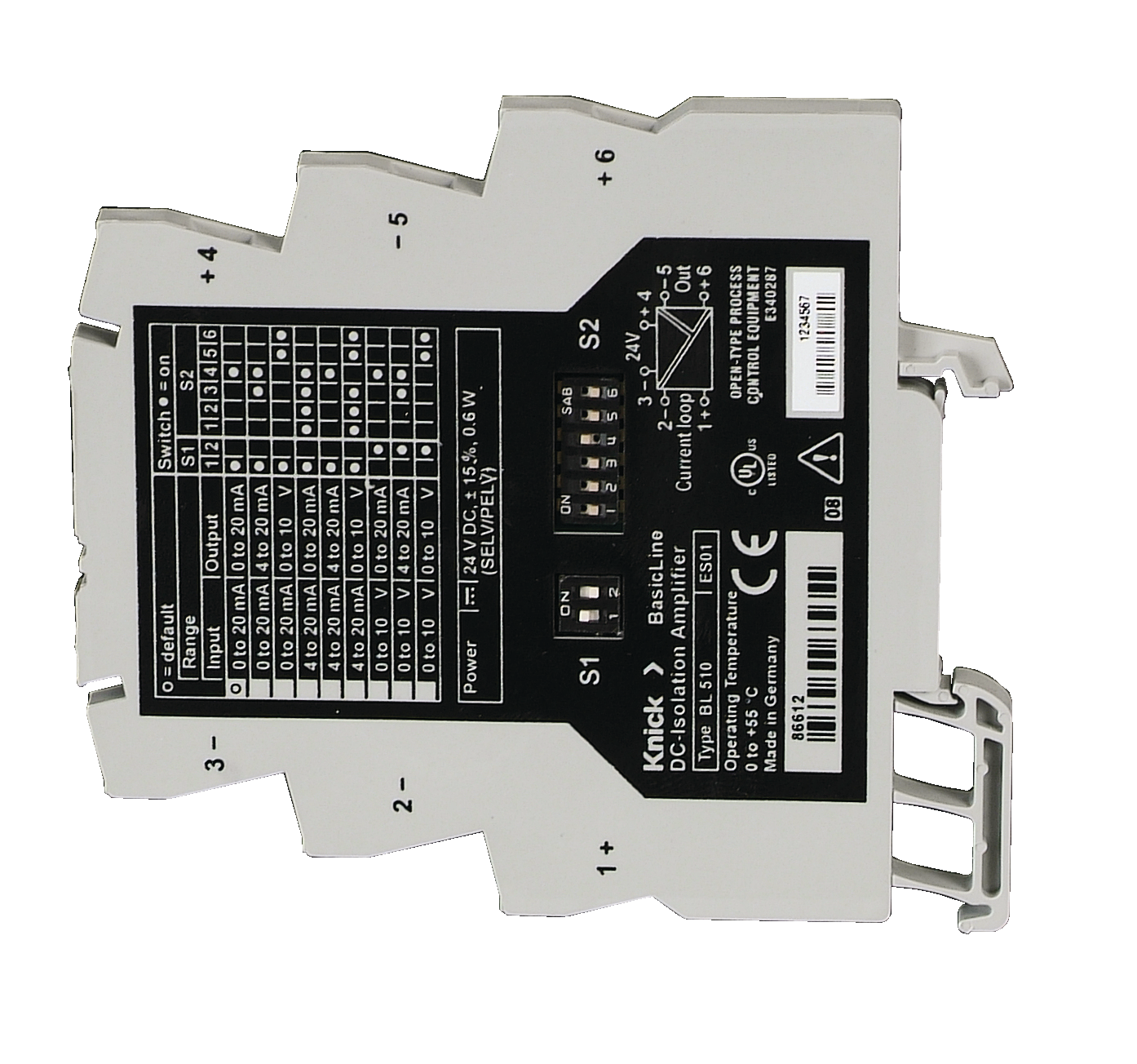 BL510 Amplificatore di isolamento del segnale standard | Corpo salvaspazio con larghezza di 6 mm | Ottimizzazione dei costi
