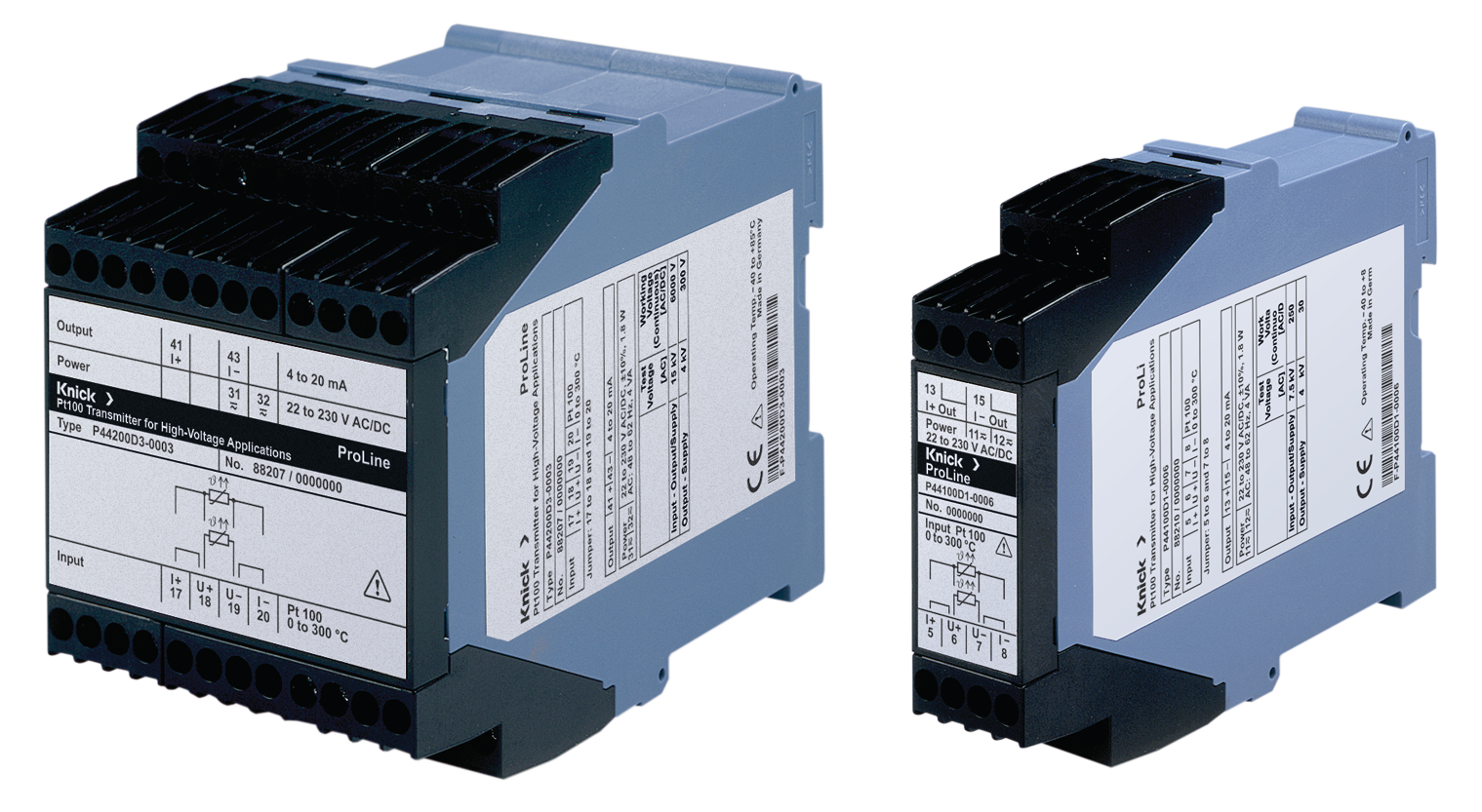 P44000 高度隔离的温度变送器 | Pt100 传感器输入