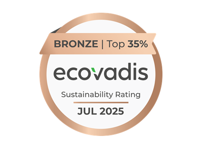 Award symbol for Ecovadis rating