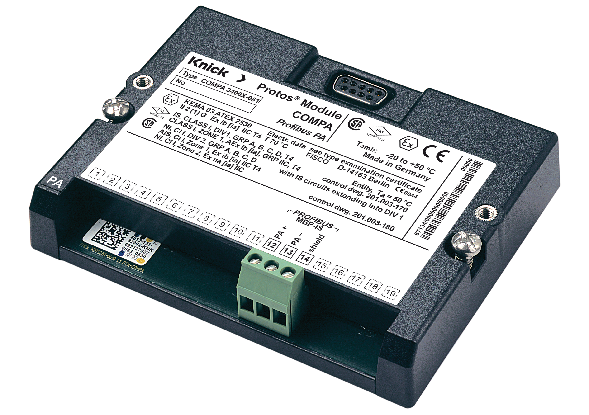 COMPA 3400-081 通信模块 | 用于 Protos | PROFIBUS PA COMPA 3400-081 通信模块 | 用于 Protos | PROFIBUS PA