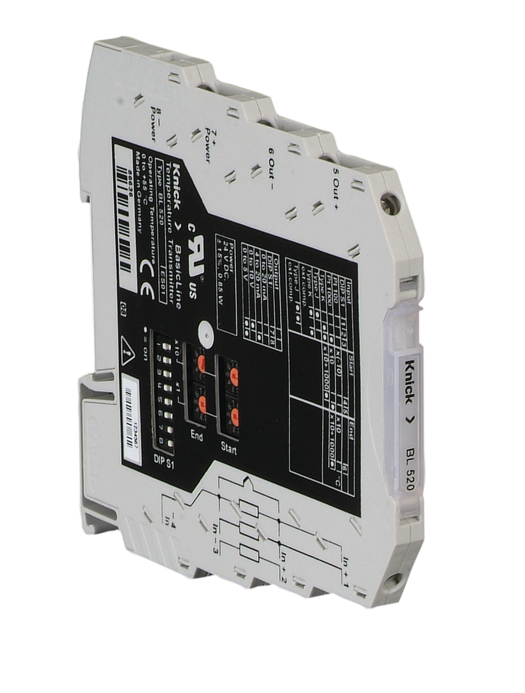 BL520 Temperature Transmitter | Input Pt100/Pt1000, Thermocouple